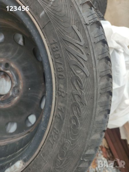 Метални джанти със зимни гуми за Форд Фиеста  185/60/14, снимка 1