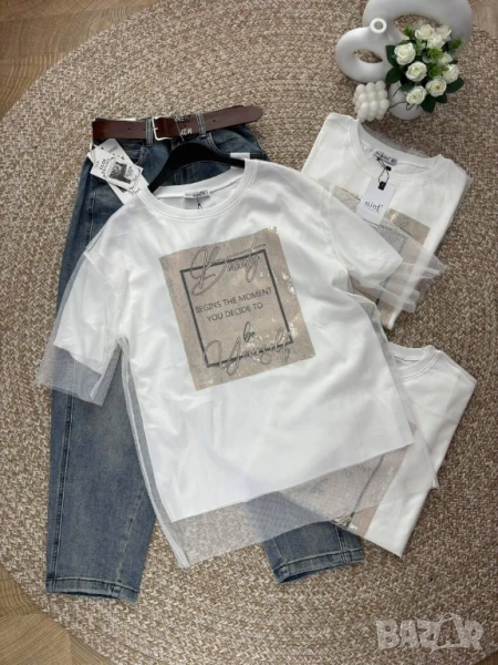 памучна дамска тениска , снимка 1