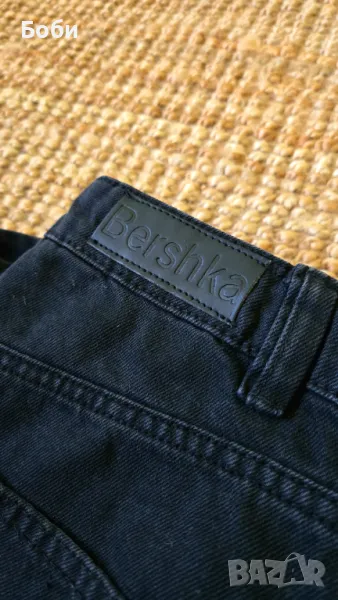 Широки черни дънки Bershka, снимка 1