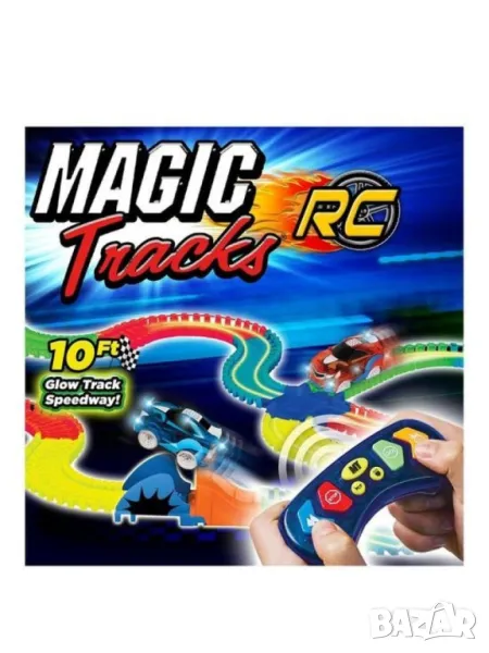 Magic Tracks -Fire Racer Кола с дистанционно управление, снимка 1