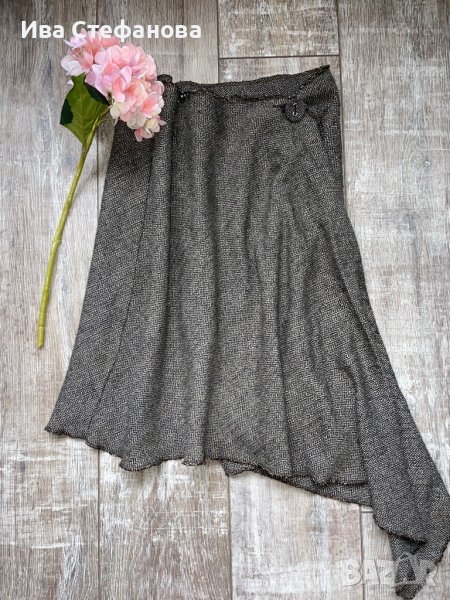 Зимна пола прегърни ме асиметричен модел, снимка 1