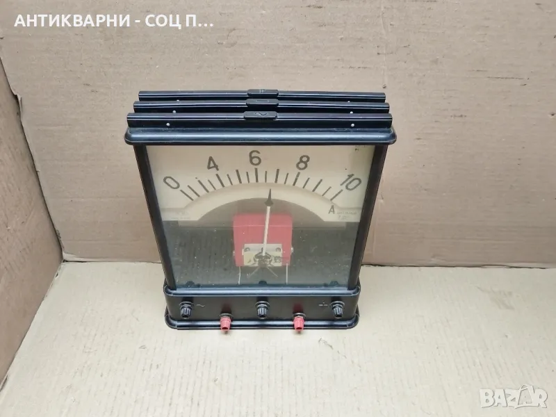Стар Соц Руски Съветски Учебен Уред Амперметър / 1971 г. , снимка 1