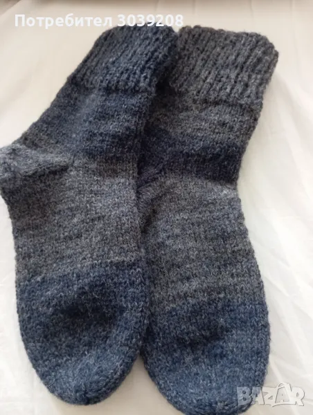 Продавам чорапи ръчно изработени от вълнена прежда., снимка 1