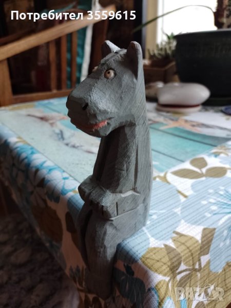 дървена статуетка на хипопотам от Кения, снимка 1