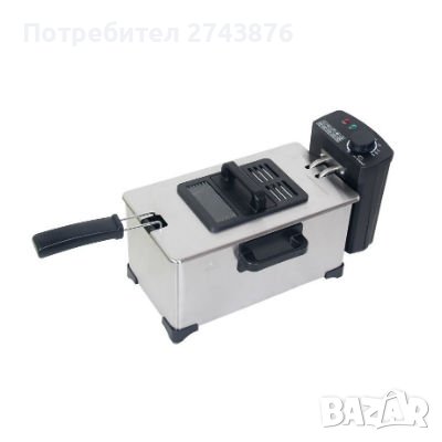  ФРИТЮРНИК С ОТДЕЛЯЩИ СЕ КАЗАН И НАГРЕВАТЕЛ EK-080 A 2000 W 3 L, снимка 1