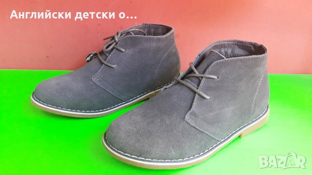 Английски детски обувки естествен набук тип КЛАРК-2 цвята, снимка 5 - Детски обувки - 28456230