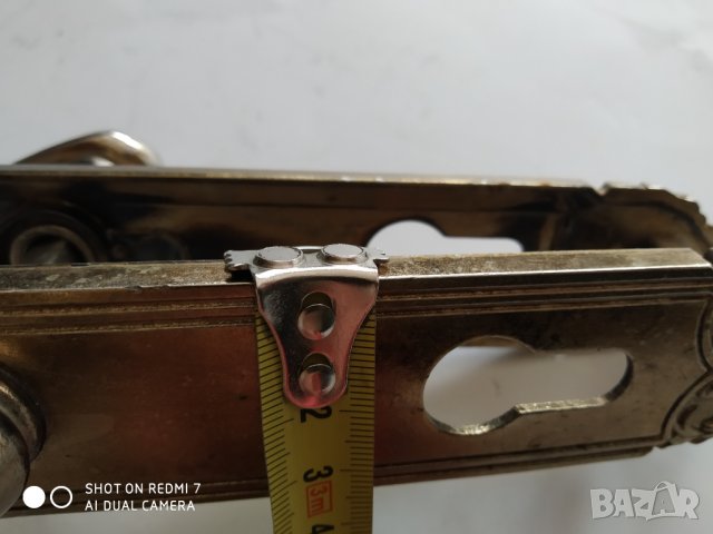 ретро дръжка за врата със шилд-комплект, снимка 3 - Антикварни и старинни предмети - 34974551