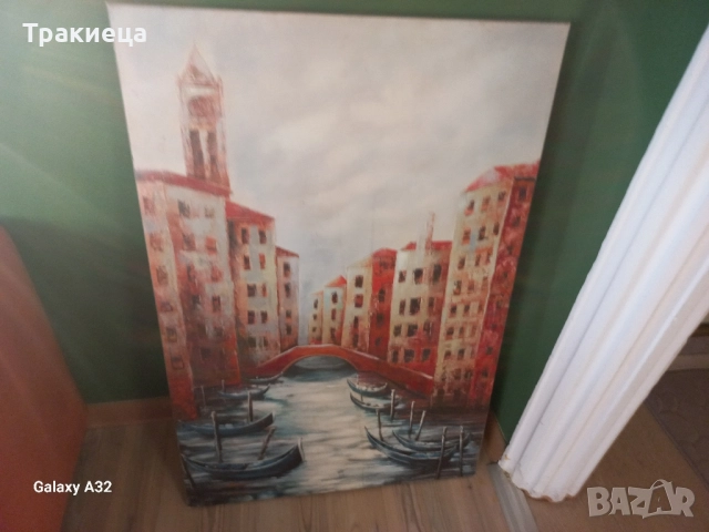 ГОЛЯМА КАРТИНА МАСЛО НА ПЛАТНО ВЕНЕЦИЯ