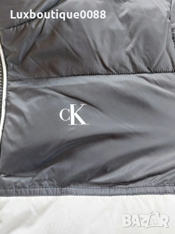 Използвано в отлично състояние зимно пухено яке Calvin Klein L, снимка 6 - Якета - 52868514