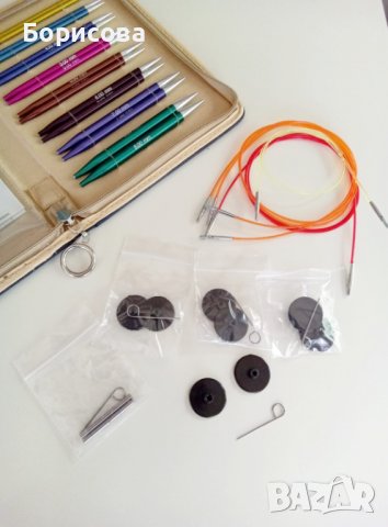 Луксозен комплект KnitPro Zing с 8 броя обръчи, снимка 3 - Други - 37750846