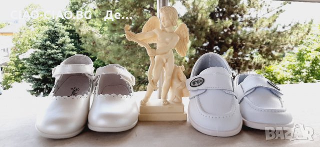 Бели бебешки мокасини за момче №22-№26, Испания, снимка 8 - Бебешки обувки - 33026608