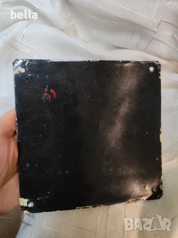 2 редки соц.емайлеани табели -Дамска и мъжка тоалетна 15/15 см , снимка 3 - Антикварни и старинни предмети - 53301609