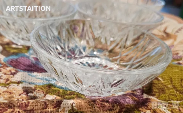 Шест скъклени купички , снимка 2 - Сервизи - 50337997