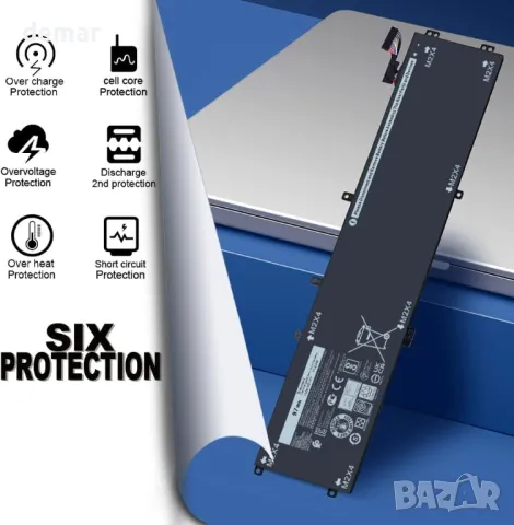 Батерия за Dell 97Wh 6GTPY 5XJ28 GPM03 05041C 5D91C 1P6KD 4GVGH P56F, снимка 5 - Батерии за лаптопи - 50399853