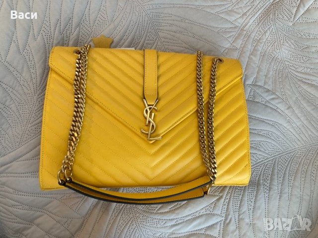 YSL Saint Laurent чанта естествена кожа, снимка 2 - Чанти - 43524907
