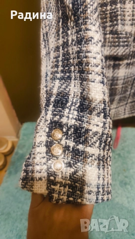 Нов с етикет, м размер плътен блейзър от sinsay, снимка 2 - Сака - 51928106