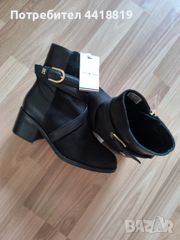 Дамски боти Tommy Hilfiger размер 38, снимка 2 - Дамски боти - 51446074