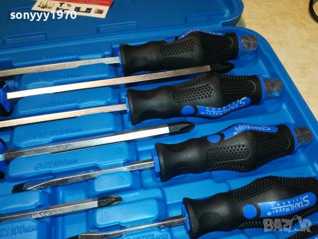 ЯКИ УДАРНИ ОТВЕРТКИ 12БР В КУФАР 0509221159, снимка 15 - Отвертки - 37904640