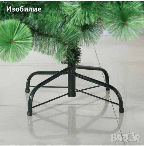 Елха естествено зелена с шишарки, снимка 6 - Декорация за дома - 52373247