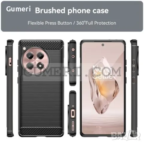 OnePlus 12R Противоударен Силиконов Гръб Карбон, снимка 10 - Калъфи, кейсове - 48834762