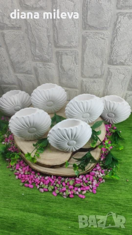 Вазички Маргаритки от гипсокерамика!!, снимка 7 - Декорация за дома - 51158796