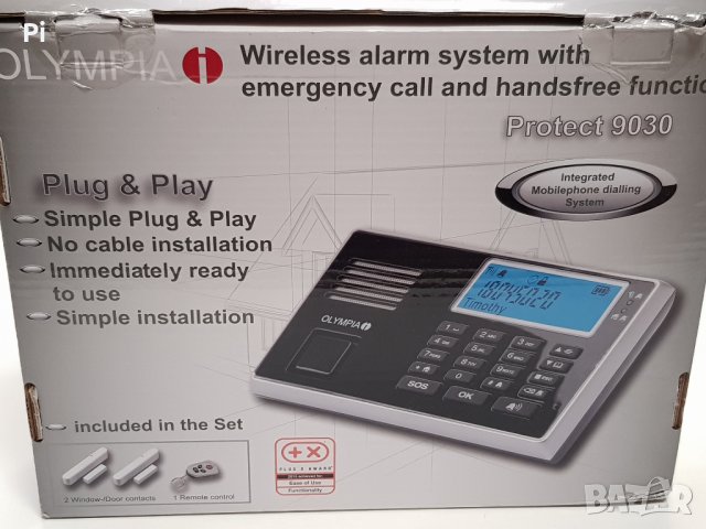 Безжична алармена система Olympia protect 9030, SIM карта, С функция за спешно повикване, 10 тел.ном, снимка 2 - Други - 39112895