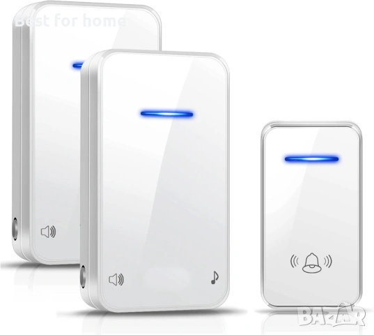 [Не се изисква батерия] Безжичен звънец YINXN Преносим външен безжичен звънец IP55 Водоустойчив