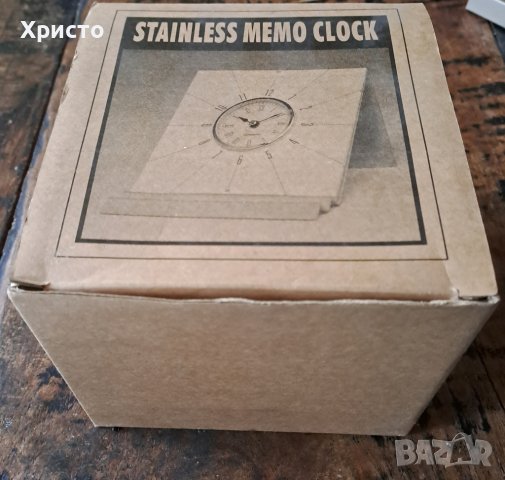 часовник настолен, аналогов, кварцов, мемо, уникален, неръждаем масивен метал, снимка 11 - Други - 38894632