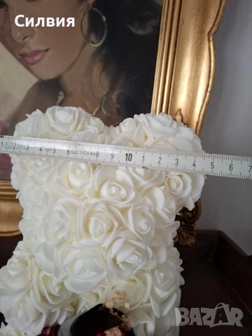 Мече от изкуствени рози , снимка 6 - Изкуствени цветя - 53138583