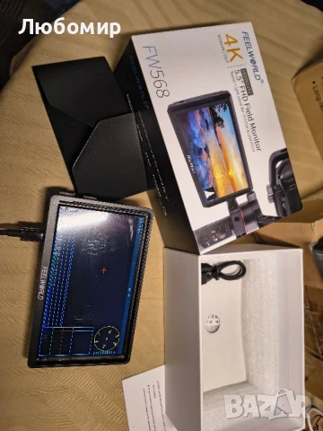 монитор Feelworld FW568S 6″ IPS On-Camera Monitor , снимка 7 - Камери - 51221315