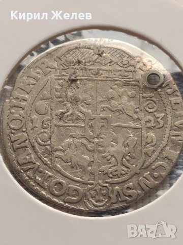 Сребърна монета Орт 1623г. Сигизмунд трети ПОЛША 13694, снимка 12 - Нумизматика и бонистика - 42999711