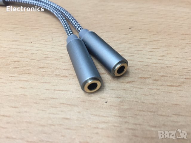 Качествен аудио сплитер 3,5мм (подсилена ширмовка), снимка 2 - Други - 43558125