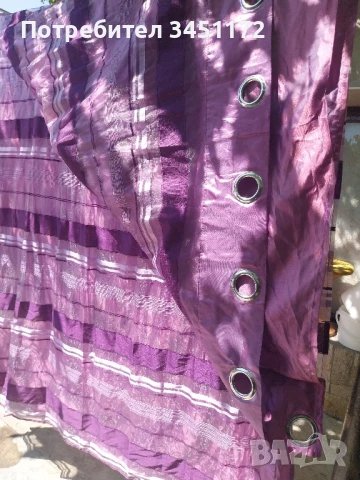 4 броя красиви завеси от органза заедно с плътна завеса , снимка 2 - Пердета и завеси - 51005002