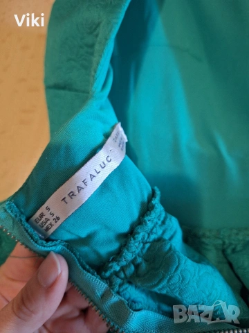 рокля зара зелена, снимка 3 - Рокли - 53259481