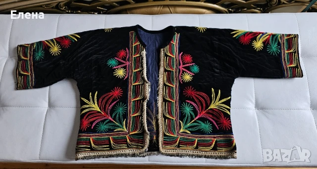 Автентична помашка, родопска носия с пафти, сая, салтамарка, фес, престилка, риза и др, снимка 9 - Антикварни и старинни предмети - 51230392