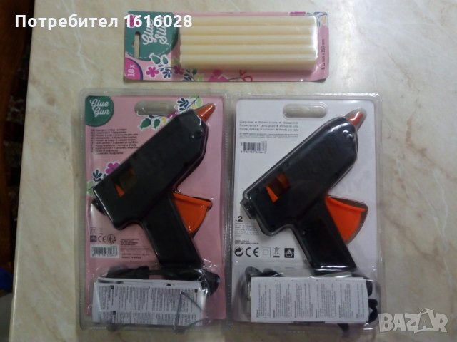 Нови пистолети за топло лепене и силиконови пръчки., снимка 9 - Други инструменти - 35455062