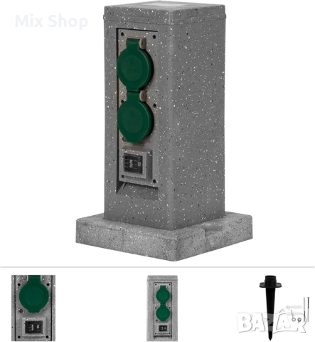 Градински контакт Grafner с каменна визия и сензор за вечер, снимка 2 - Друга електроника - 52363507