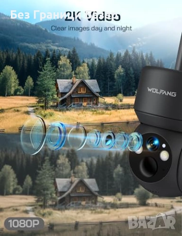 Нова Соларна 4G охранителна камера 2K HD нощно виждане IP66 за дом двор, снимка 4 - IP камери - 53008336