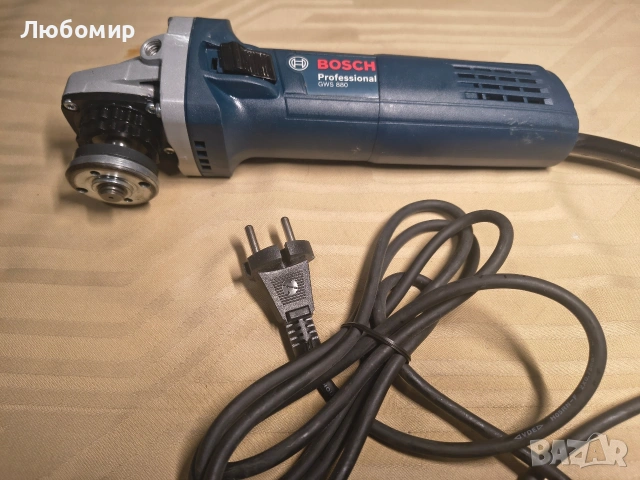 Професионален ъглошлайф Bosch GWS 880 (880 вата, диаметър на диска: 125 мм, обороти на празен 