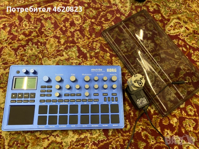 Korg Electribe Blue + Decksaver + зарядно
