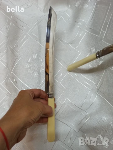 Професионални фирмени ножове за хляб и др всеки един е с маркировка запазен вид -2 броя, снимка 3 - Други ценни предмети - 51036414