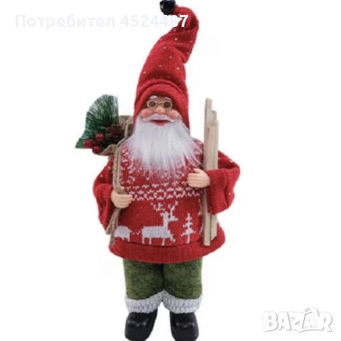 Празнична фигура Дядо Коледа – Идеална украса за дома и подарък, снимка 2 - Декорация за дома - 52580184