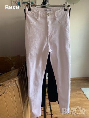 Zara бели дънки Зара, снимка 3 - Дънки - 39636872