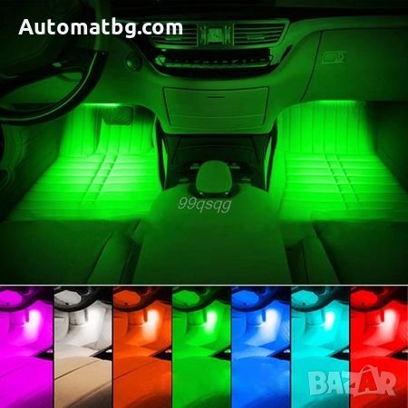 LED ленти Automat CR - 104, цветомузика за автомобил, Интериорно осветление 12 диода, снимка 3 - Аксесоари и консумативи - 26779050