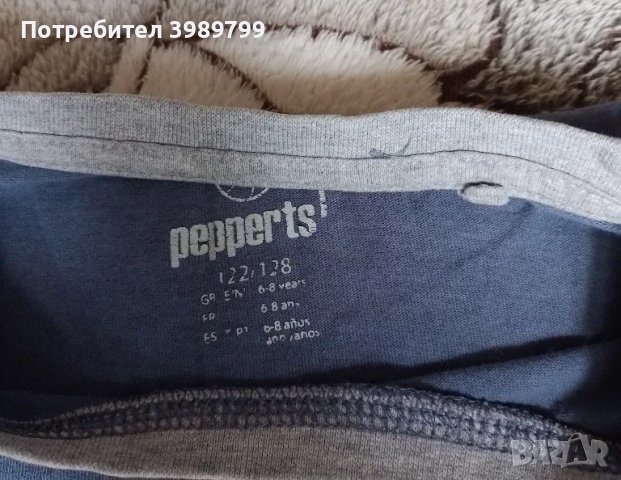 Тънка блузка, момче Pepperts, 6-8г, снимка 2 - Детски Блузи и туники - 48295249