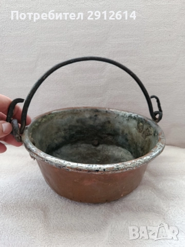 Старо медно канче , снимка 4 - Декорация за дома - 51590239