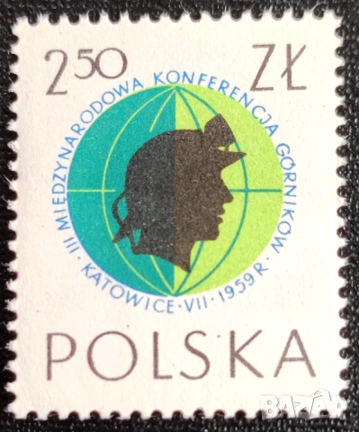 Полша, 1959 г. I лот - спорт, политика, гъби, самолети, изкуство, личности, космос, фолклор и др., снимка 6 - Филателия - 43610900