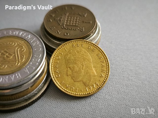 Монета - Испания - 1 песета | 1975г., снимка 2 - Нумизматика и бонистика - 43151220