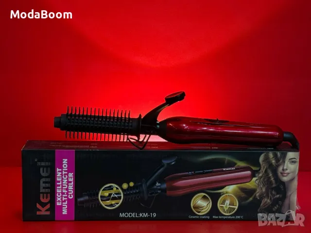 Мултифункционална и стилна маша за коса Kemei KM-19, снимка 7 - Маши за коса - 48236878