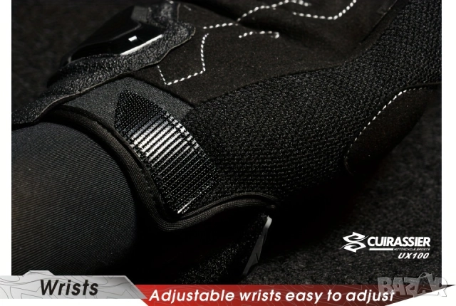 Мото Ръкавици с Протектори - Cuirassier Motorcycle Gloves Докосване на Екрани, Мотоциклетни, Унисекс, снимка 8 - Спортна екипировка - 52246819